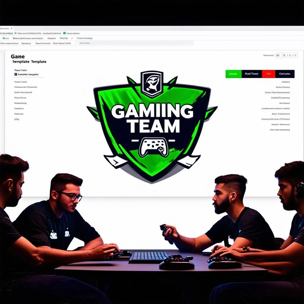 gaming team template-example