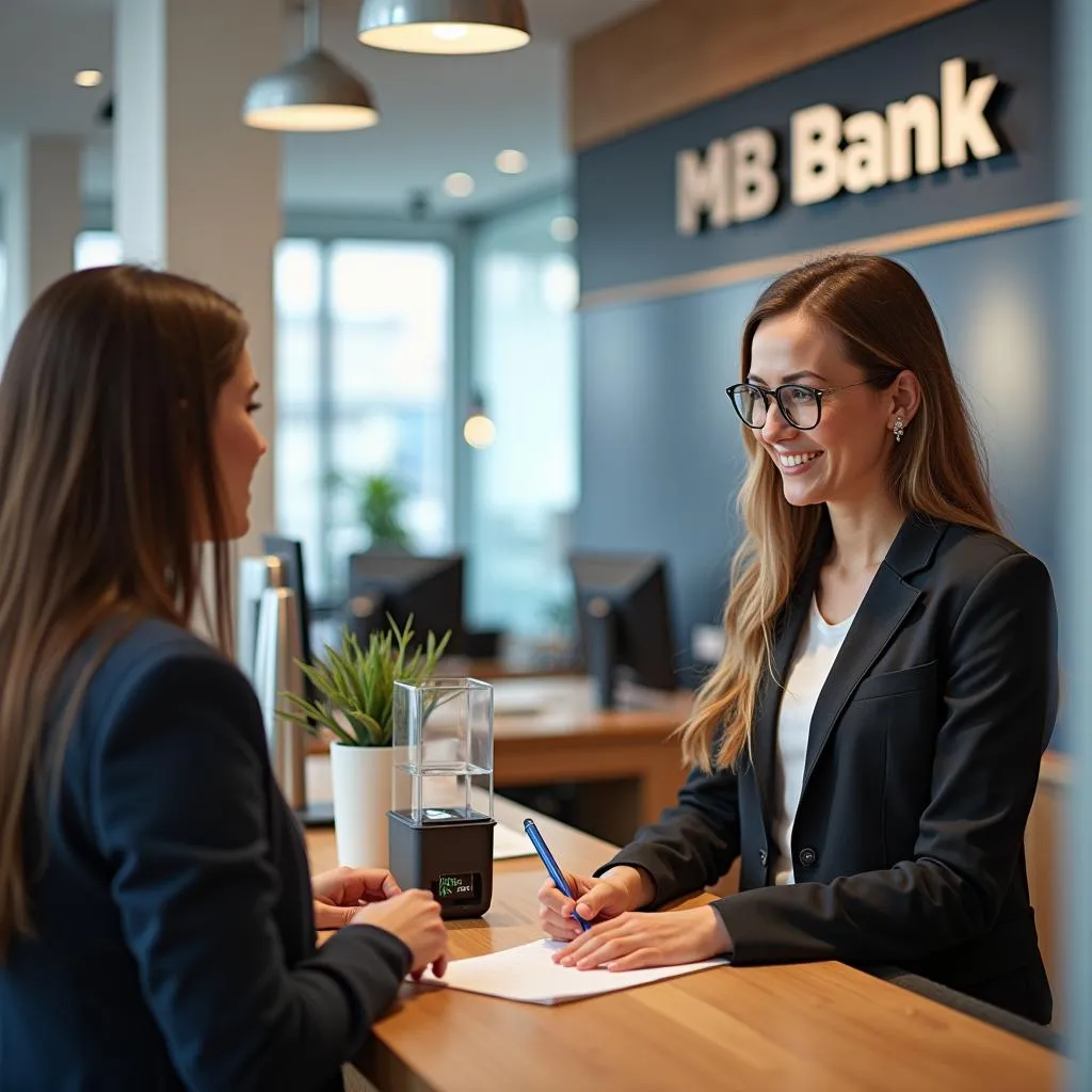 Giao dịch tại quầy MB Bank