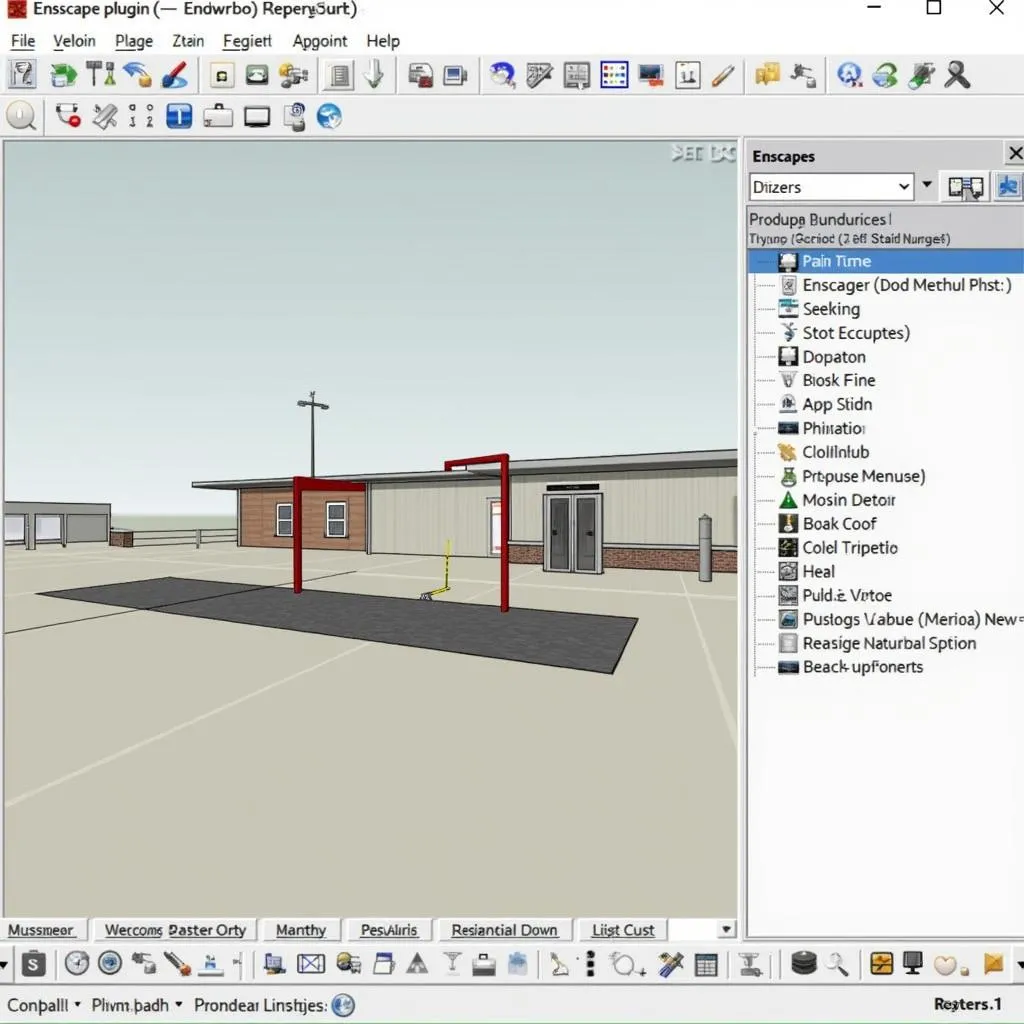 Giao diện Enscape SketchUp