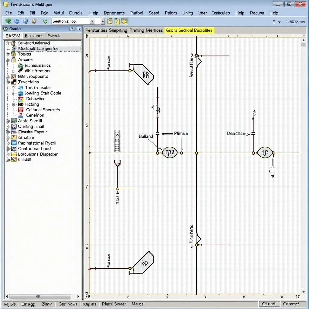 Giao diện phần mềm Multisim