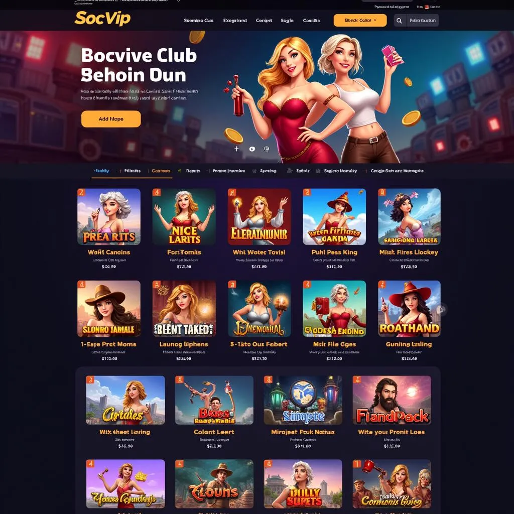 Giao diện Socvip Club