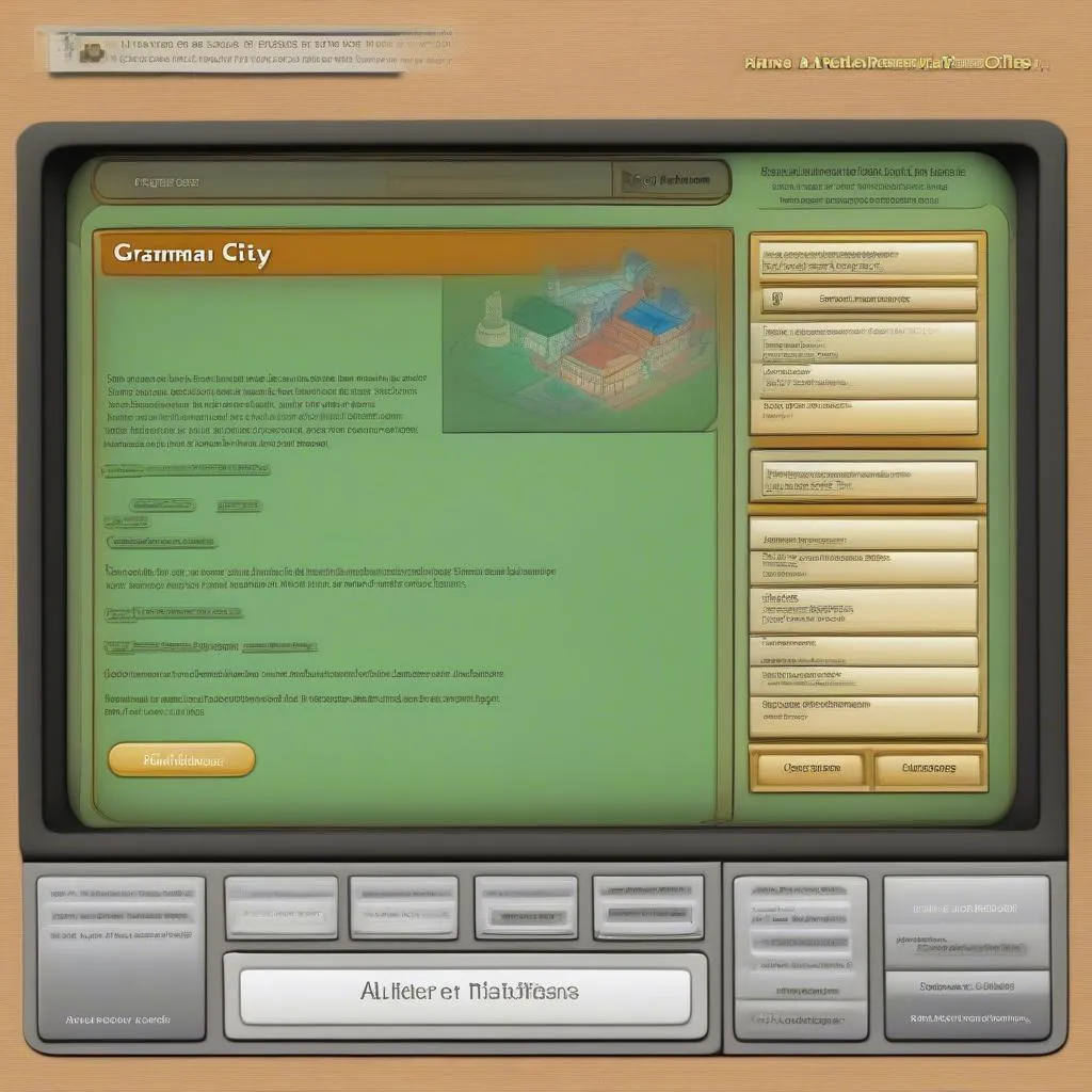 Grammar City Game