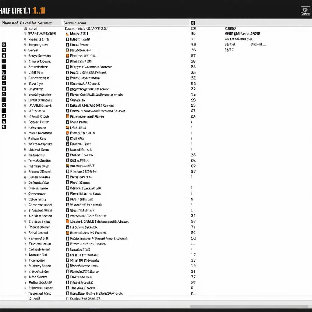 Half-Life 1.1 online server list