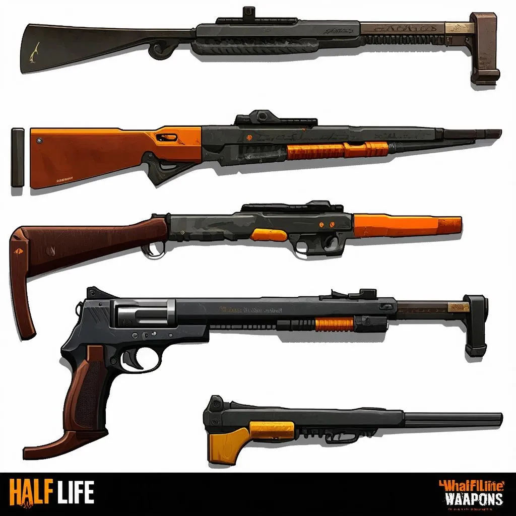 Half-Life 1.1 weapons