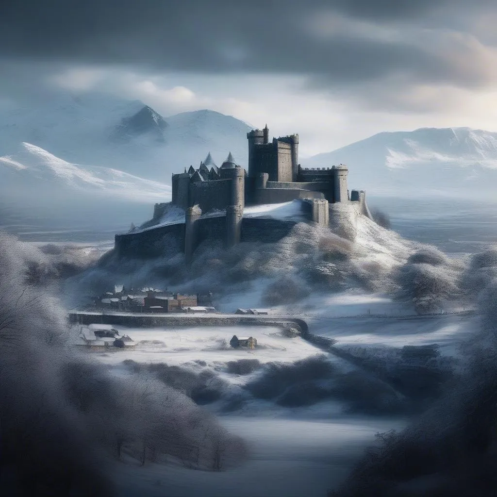 Hình nền Game of Thrones 4K Winterfell