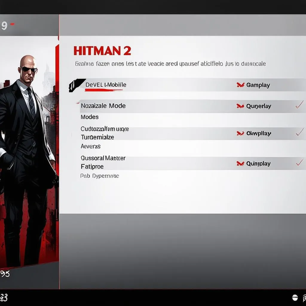 Tính năng Hitman 2 Mobile