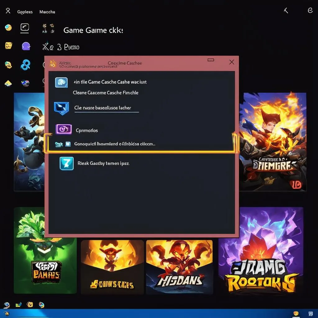 Hướng dẫn xóa game cache