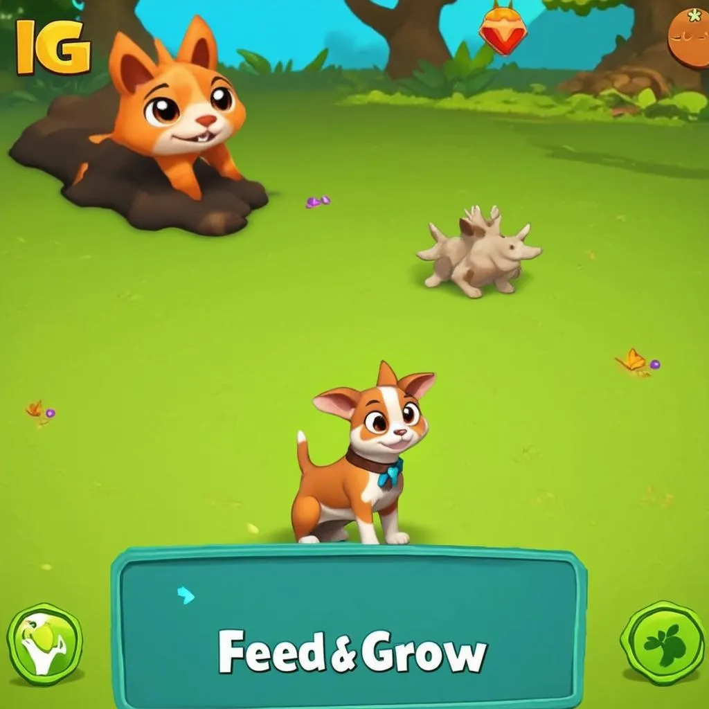 Huấn luyện thú cưng trong IGG Games Com Feed and Grow