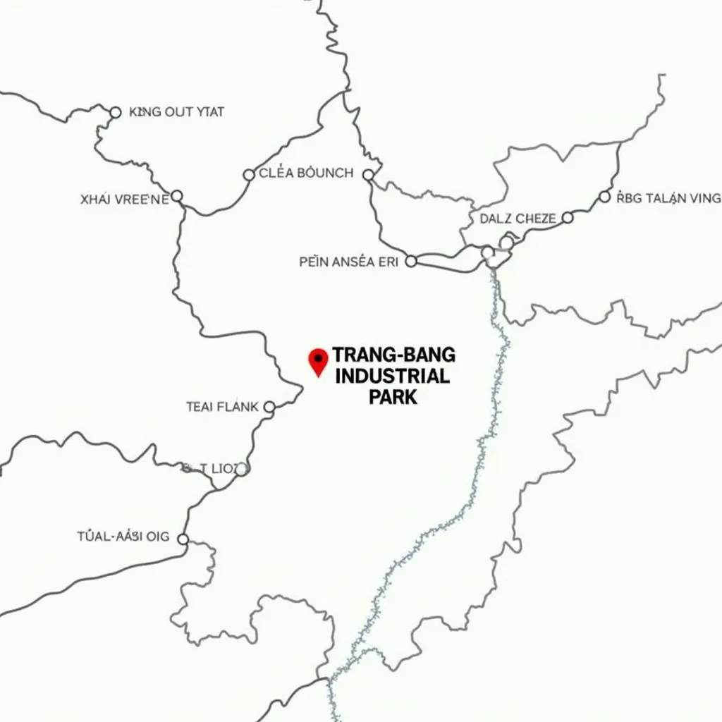 Bản đồ Khu công nghiệp Trang Bang