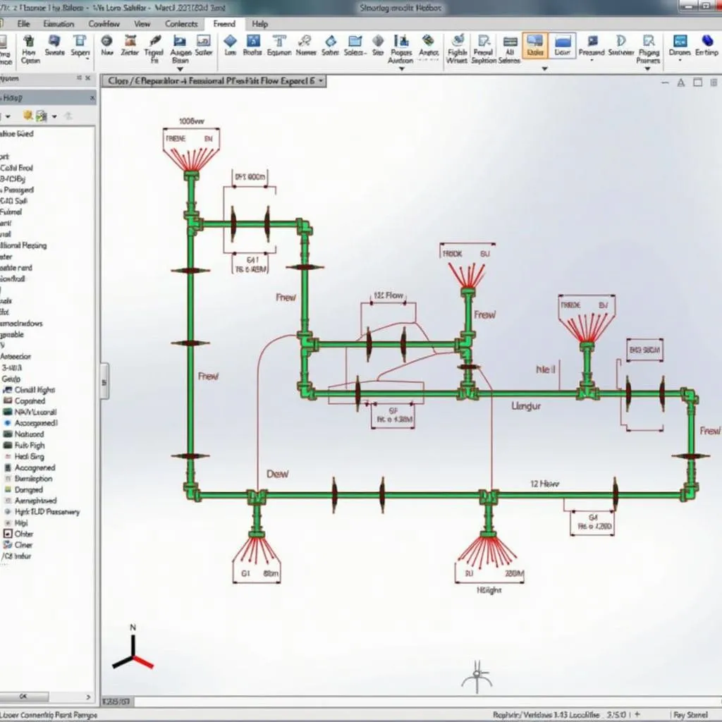 Kết quả phân tích dòng chảy trong Pipe Flow Expert