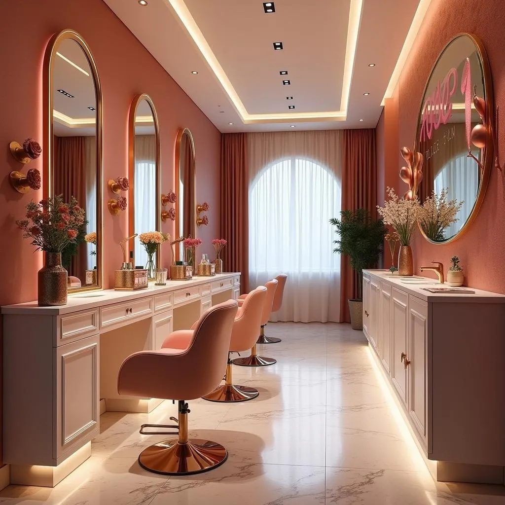 Không gian sang trọng tại Rose Bang Salon