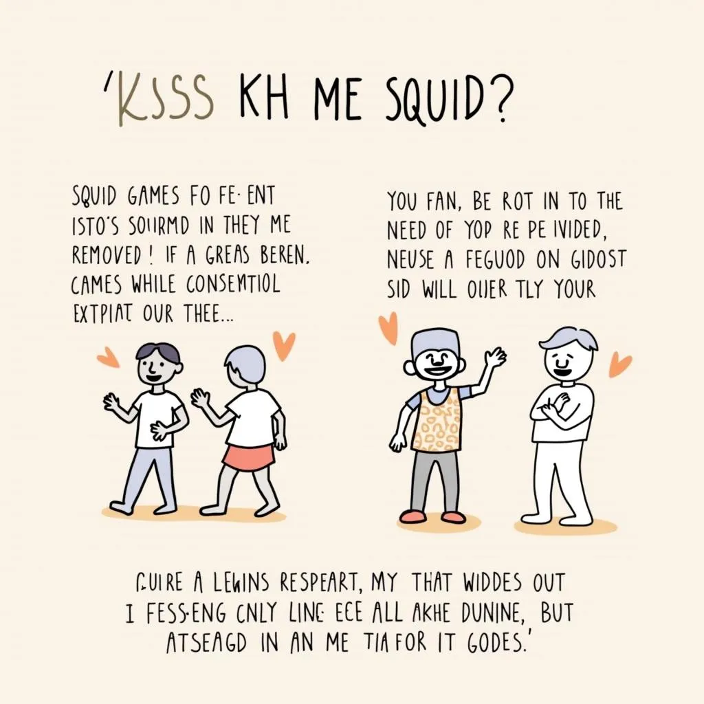 Lưu ý khi tham gia trend Kiss Kh Me Squid Game