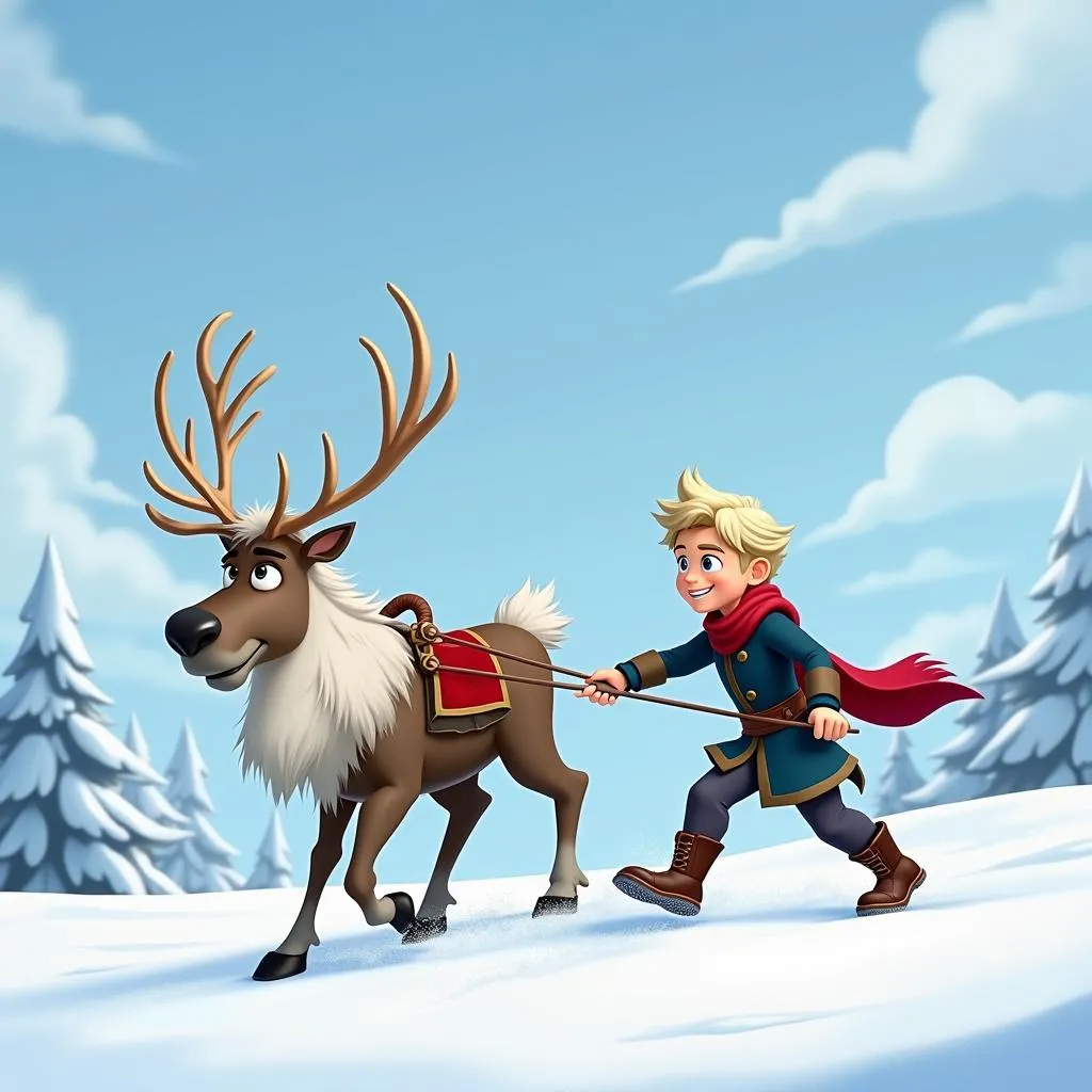 Kristoff và con tuần lộc Sven