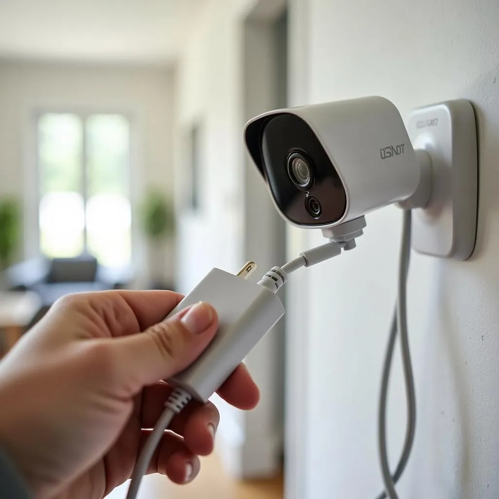 kết nối ip camera với nguồn điện