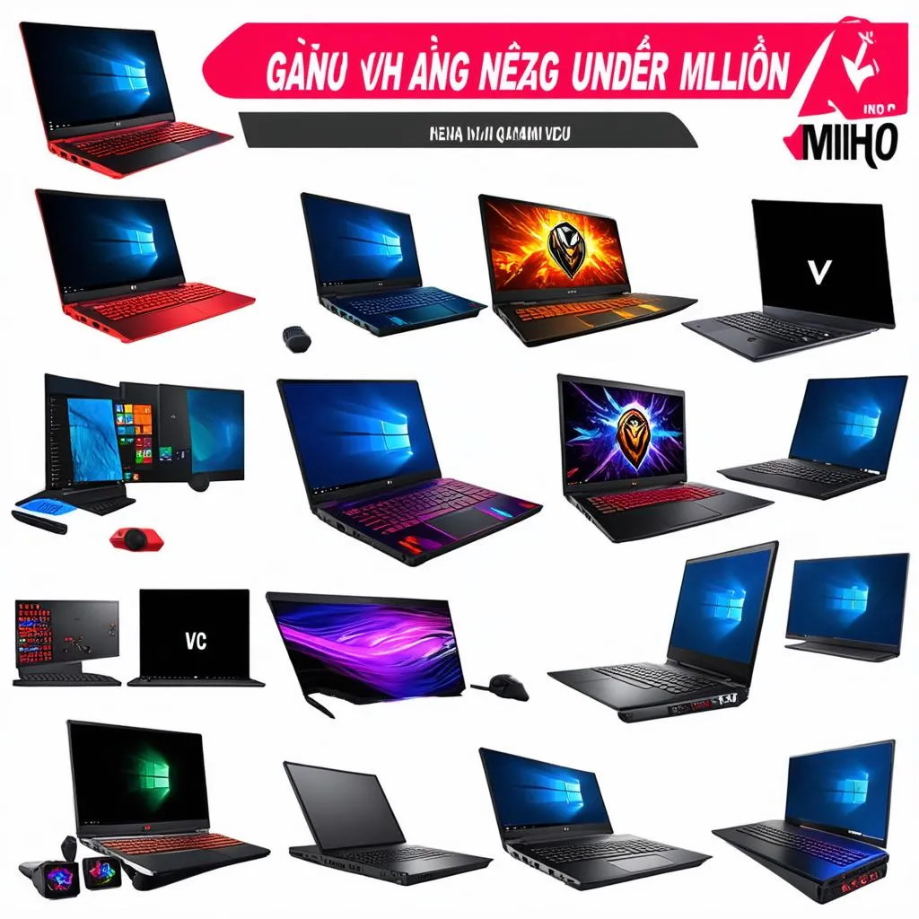 Diversity of laptop gaming under 20 million VND