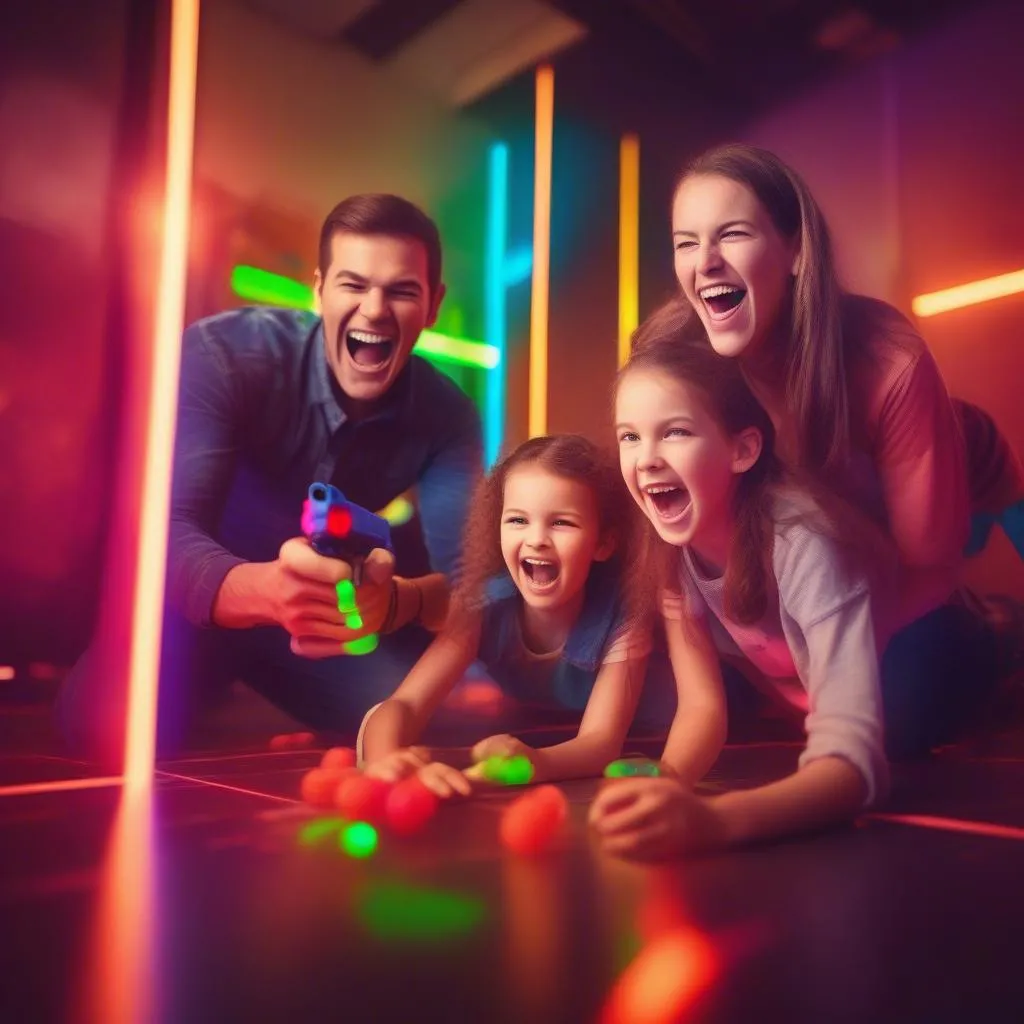 Laser game gia đình tại Bordeaux