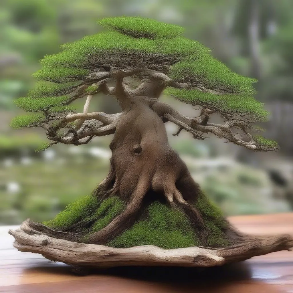 Lũa bonsai được ghép cây