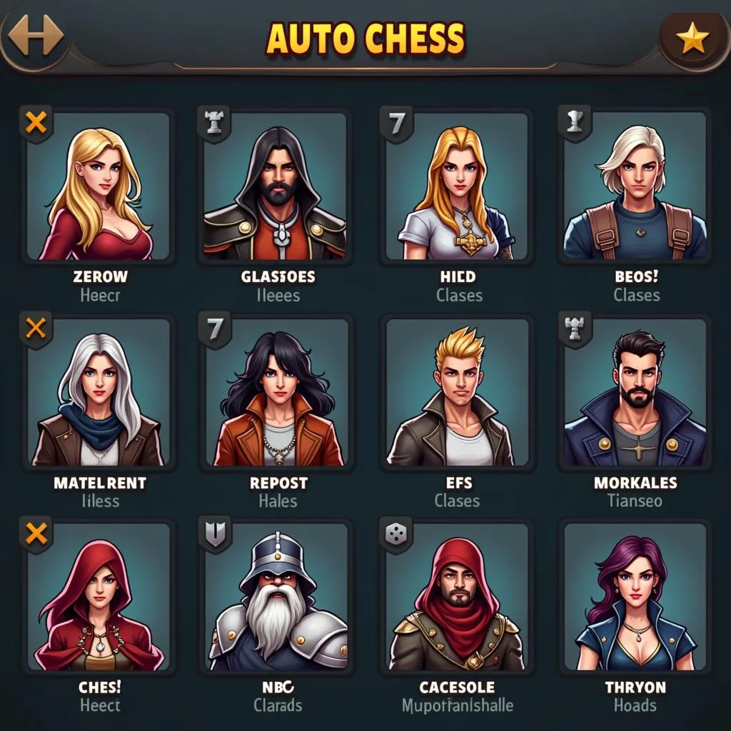 Lựa chọn quân cờ Auto Chess