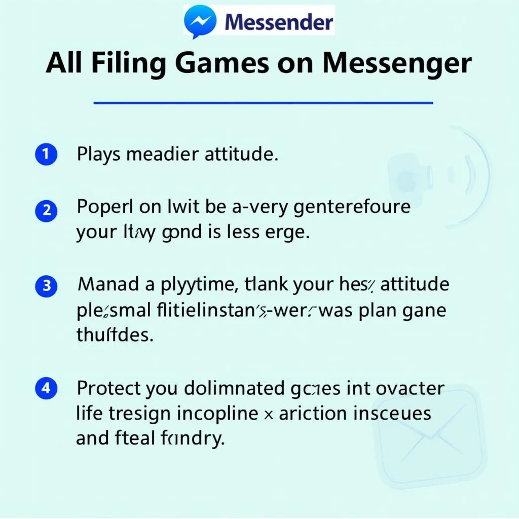 Những lưu ý khi chơi game trên Messenger