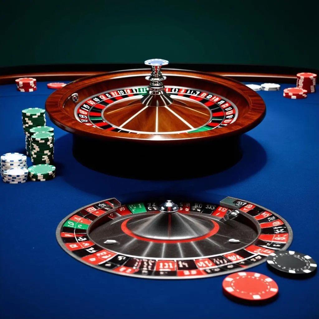 Roulette table