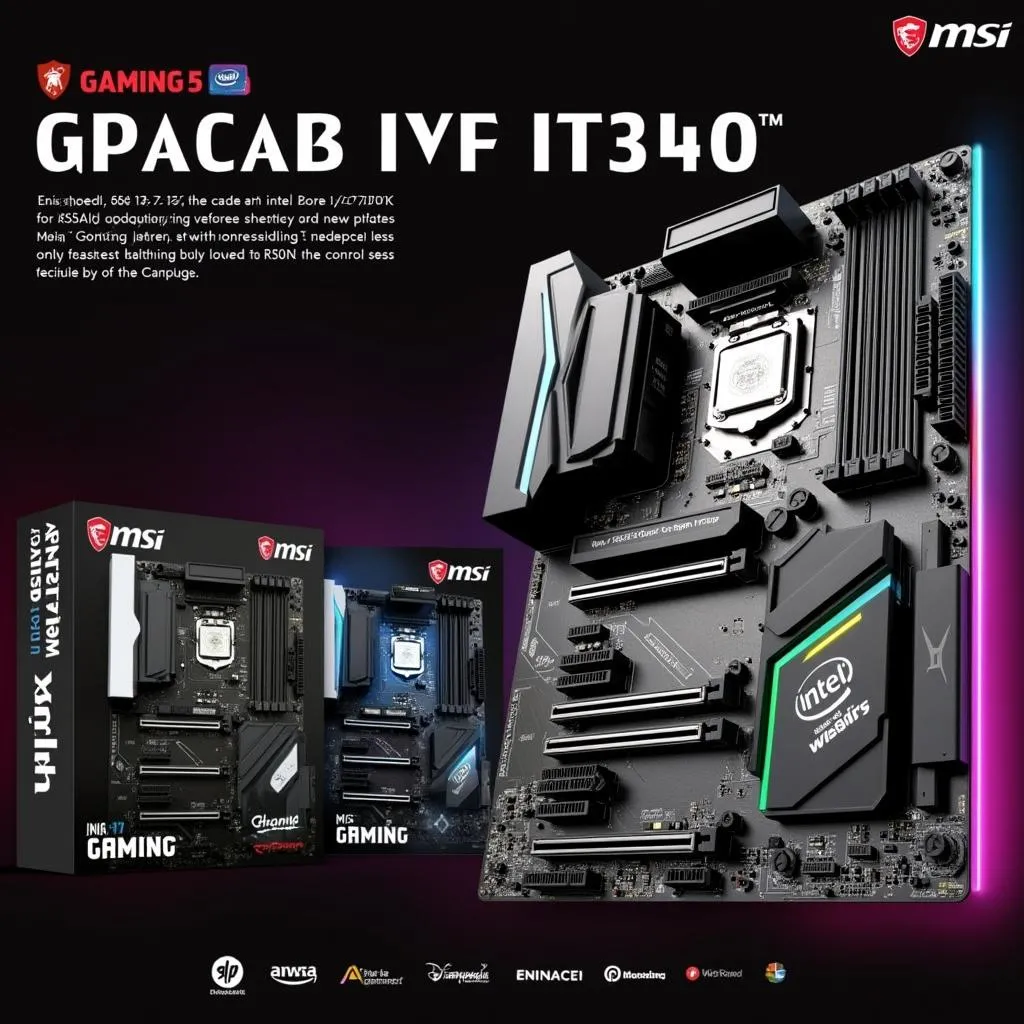 Hình ảnh mainboard MSI Z270 Gaming M7 cho i7 7700k