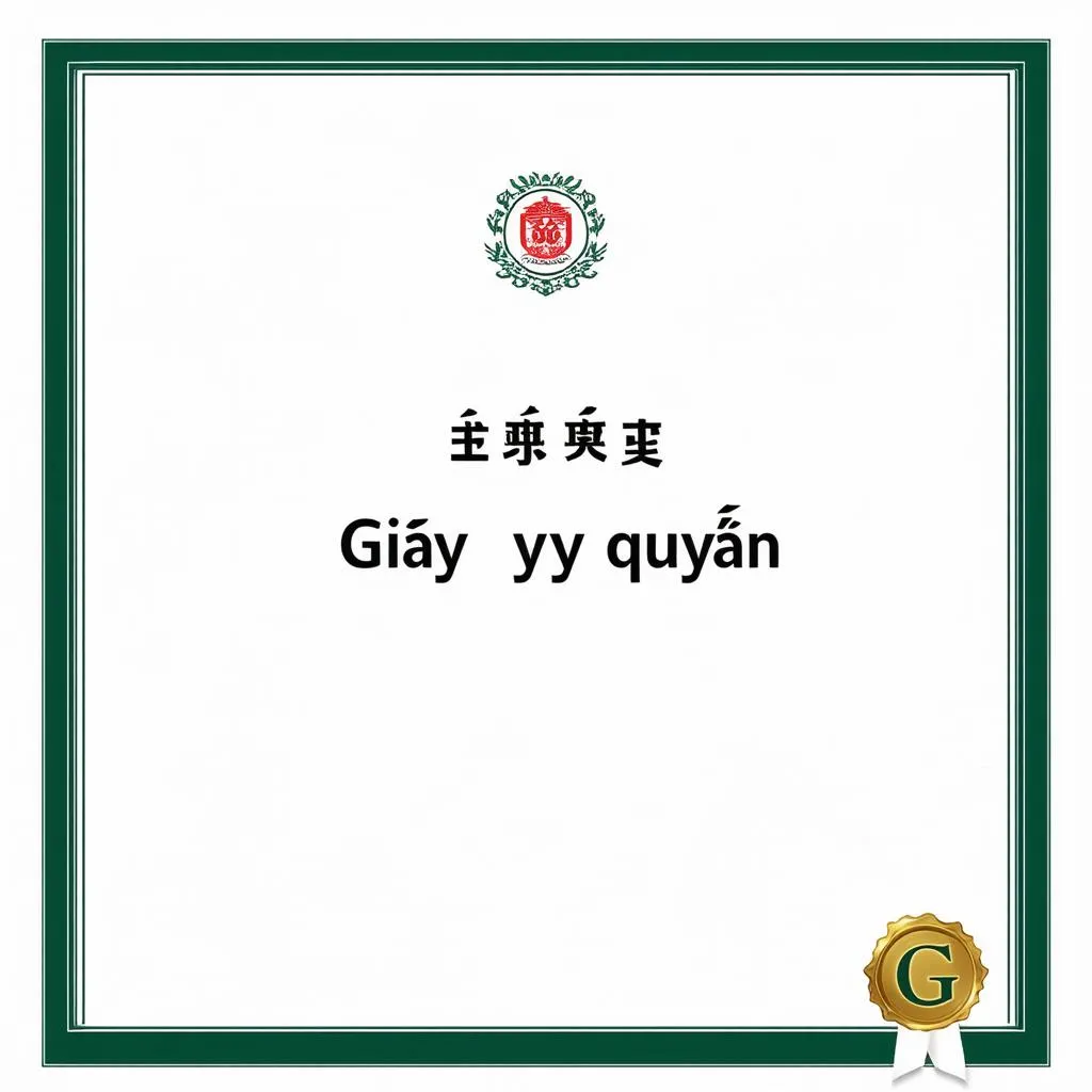 mẫu giấy ủy quyền