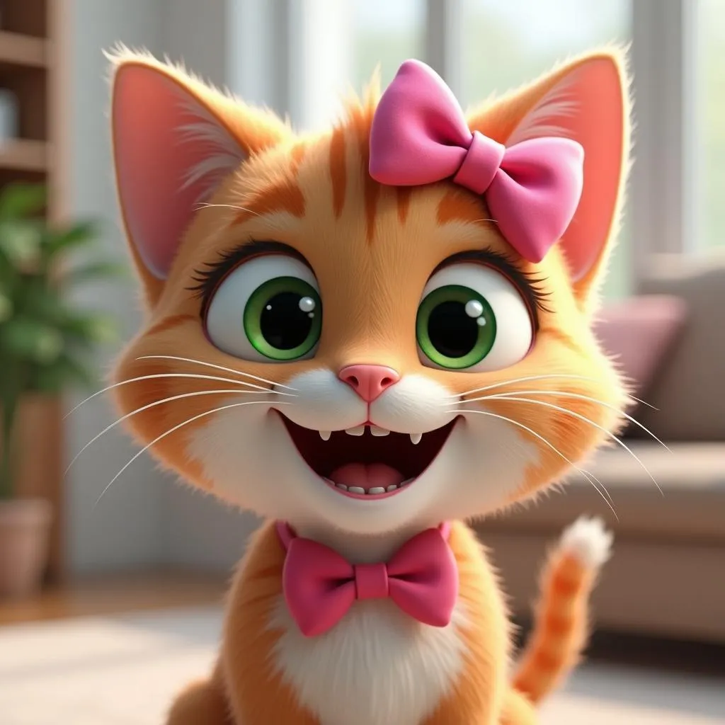 Hình ảnh mèo Talking Angela đáng yêu