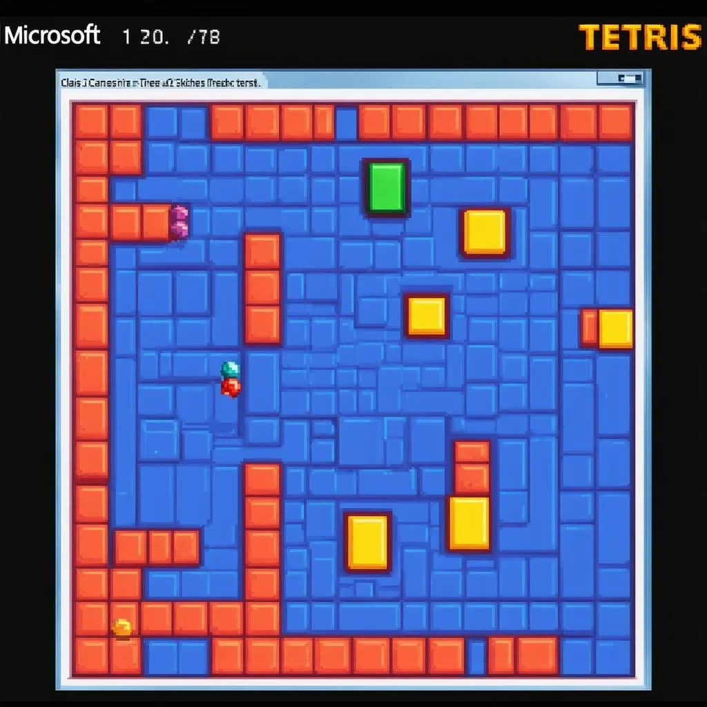 Gameplay của Microsoft Tetris