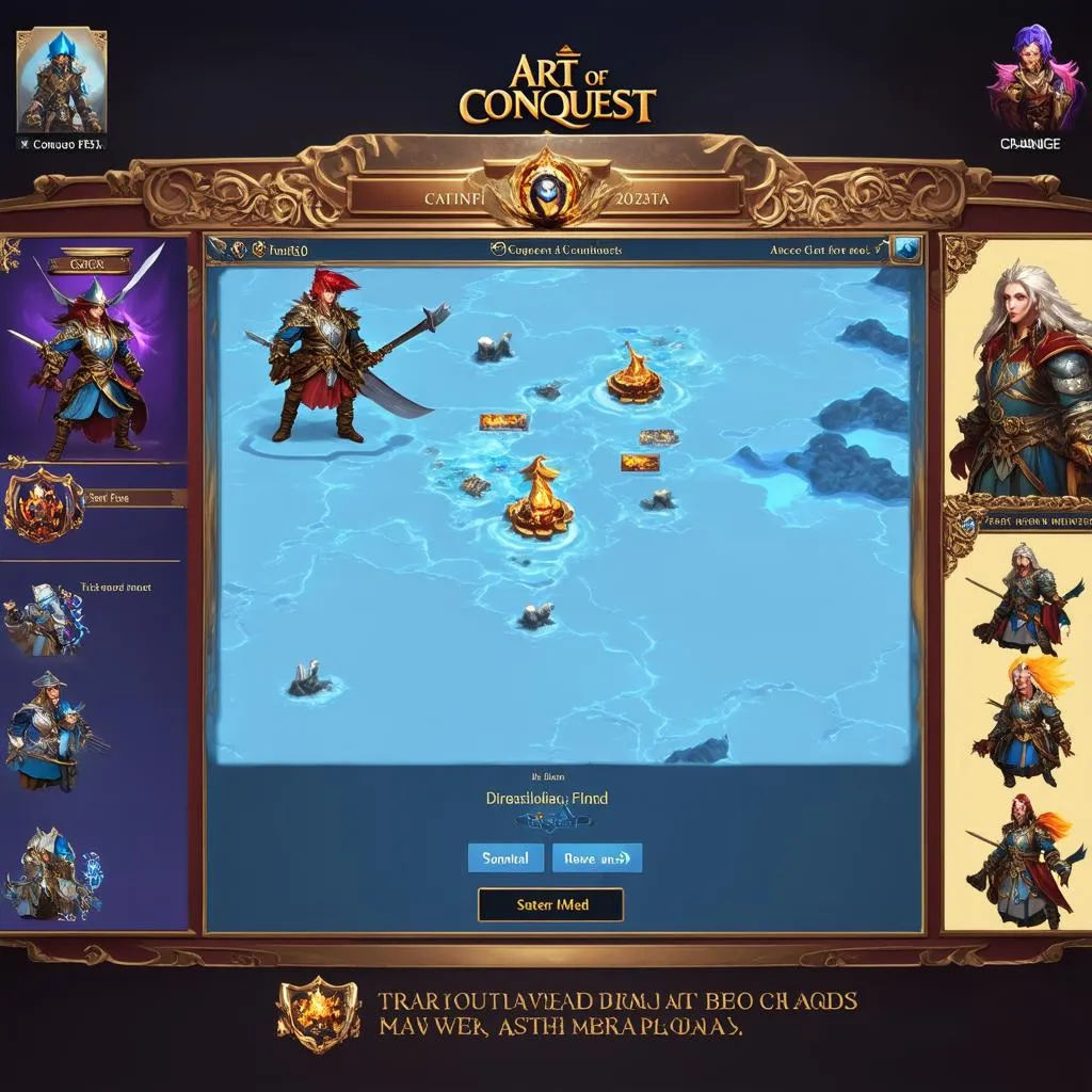 Mod game Art of Conquest interface