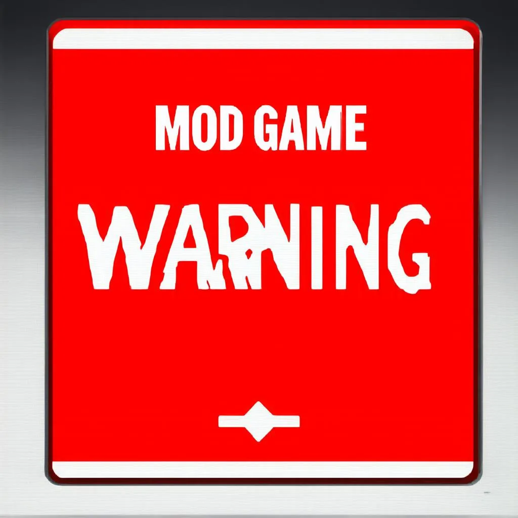 Mod Game Warning