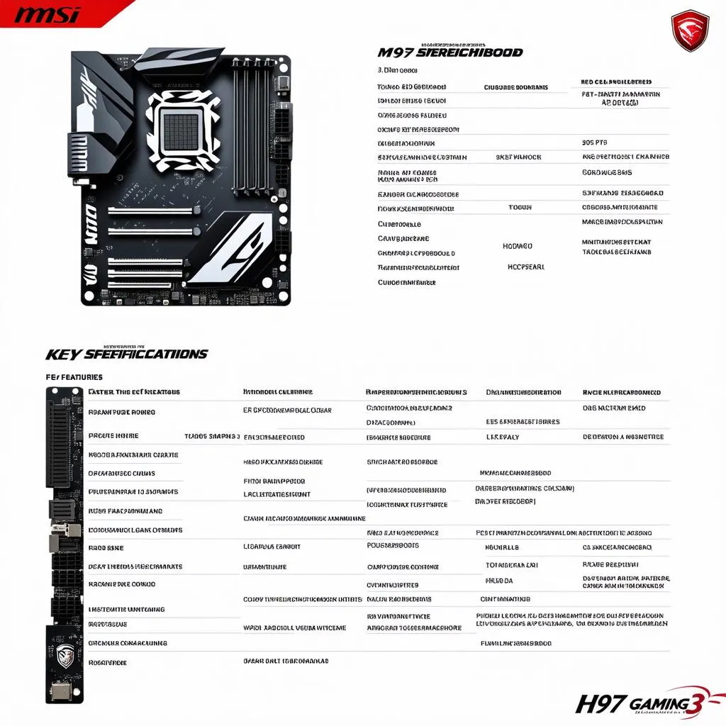 Specs of MSI H97 Gaming 3