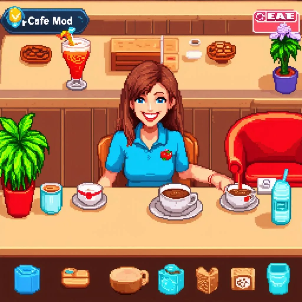 gameplay my cafe mod