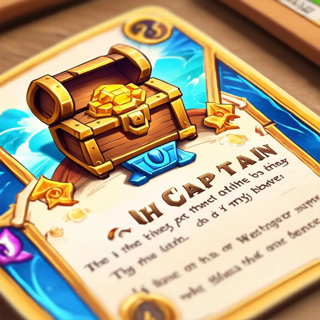 oh captain board game card