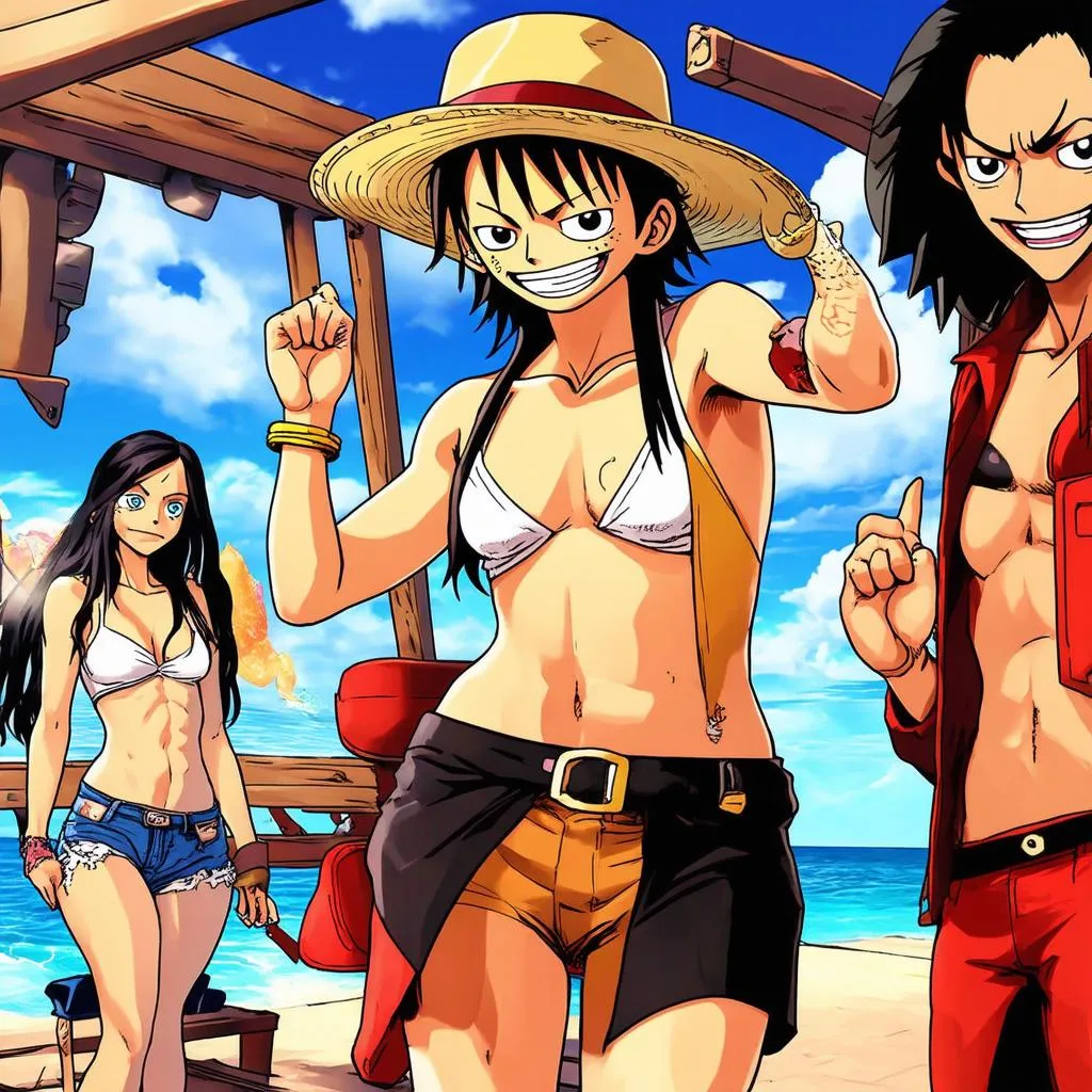 One Piece game sexy fanart