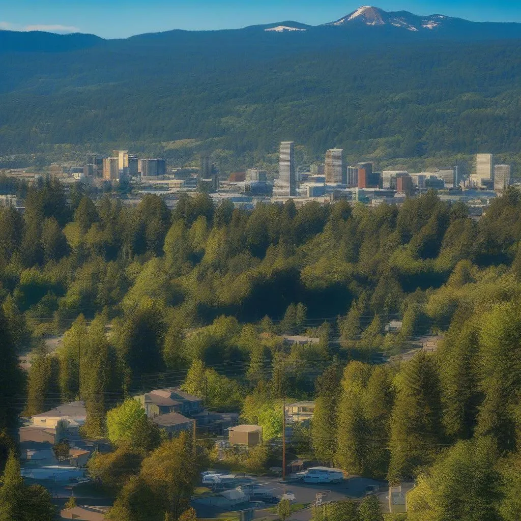 Thành phố đẹp ở Oregon