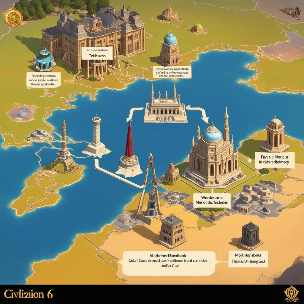 civilization 6 phát triển khoa học văn hóa