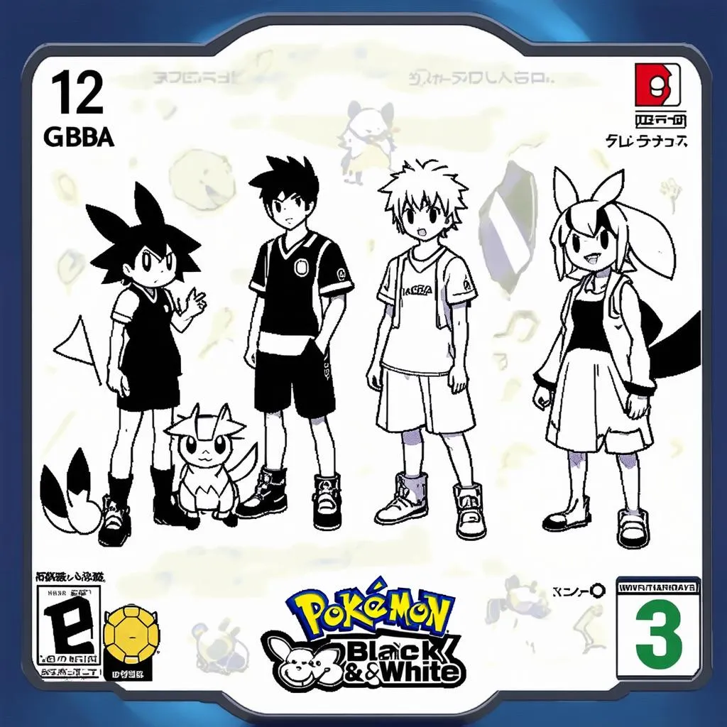 Pokemon Black and White GBA Characters