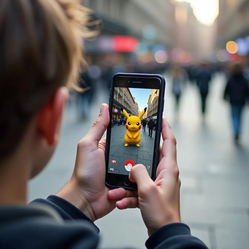 Chơi Pokemon Go trên điện thoại