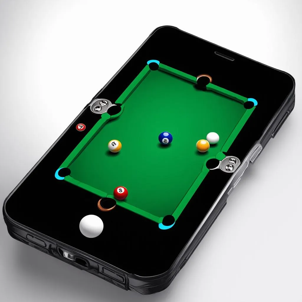 Pool Game on Modern Phone