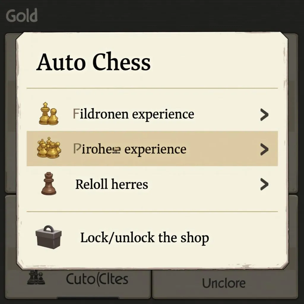 Quản lý vàng trong Auto Chess