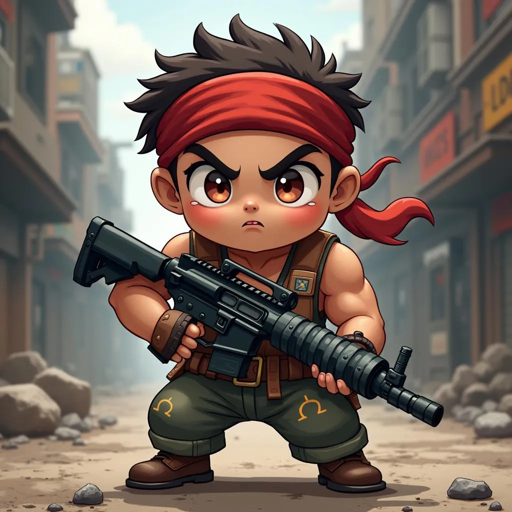 Hình ảnh Rambo Lùn trong game Đột Kích