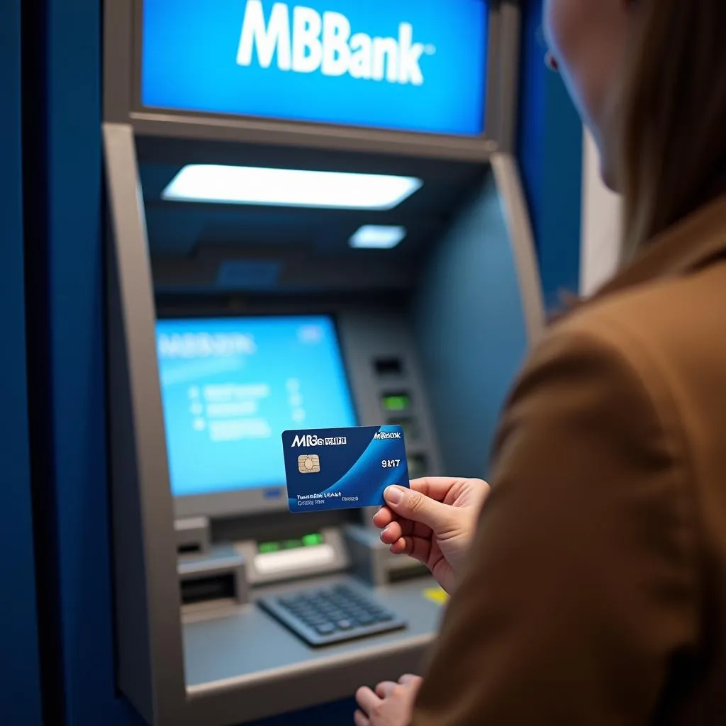 Rút tiền Techcombank không cần thẻ ATM tại ATM MBBank 