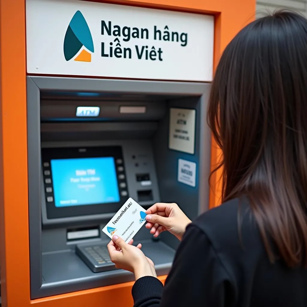 Rút tiền Techcombank không cần thẻ ATM tại ATM Ngân hàng Liên Việt 