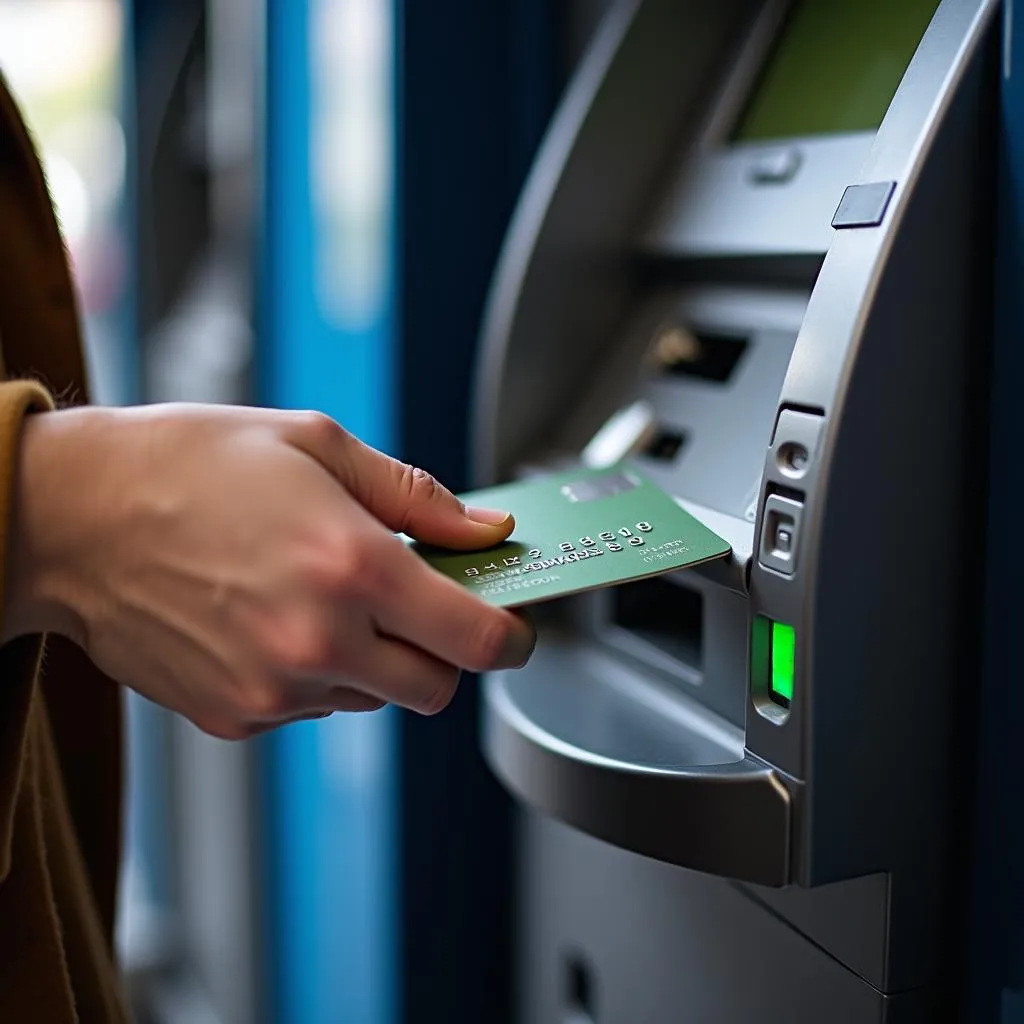 Rút tiền thẻ tín dụng tại máy ATM