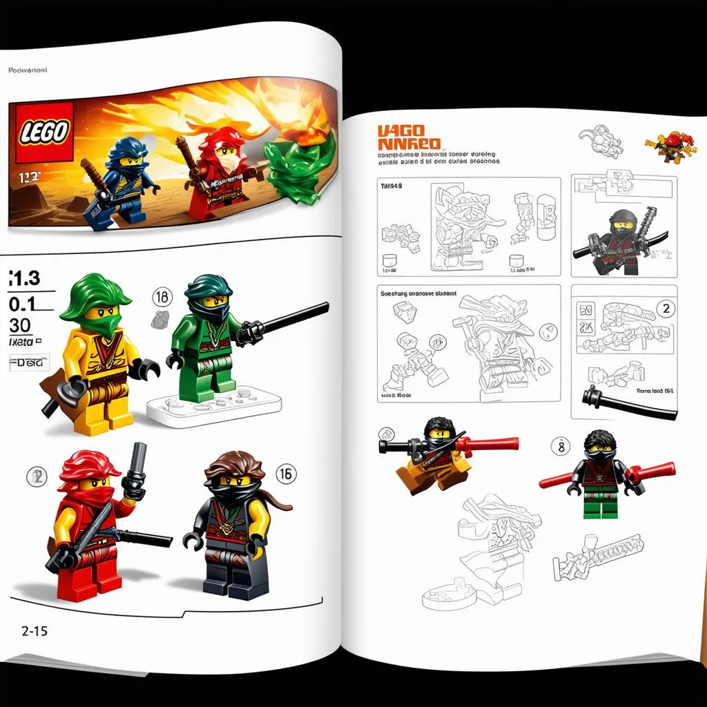 Sách hướng dẫn lắp ráp Lego Ninjago