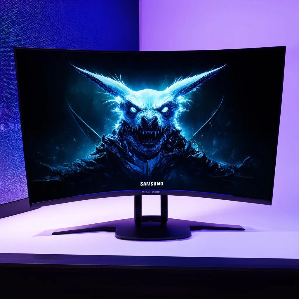 gaming monitor ps4 curved