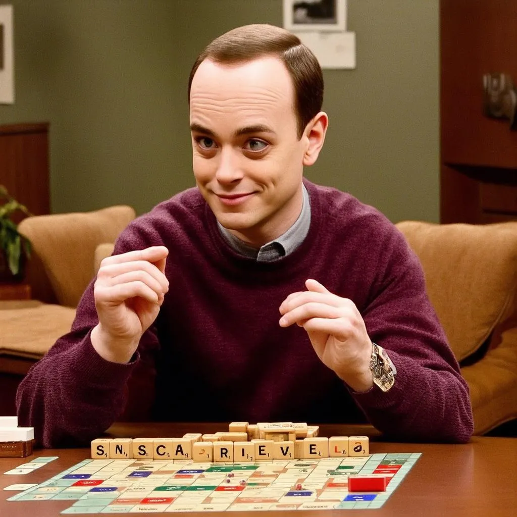 Sheldon Cooper chơi Scrabble