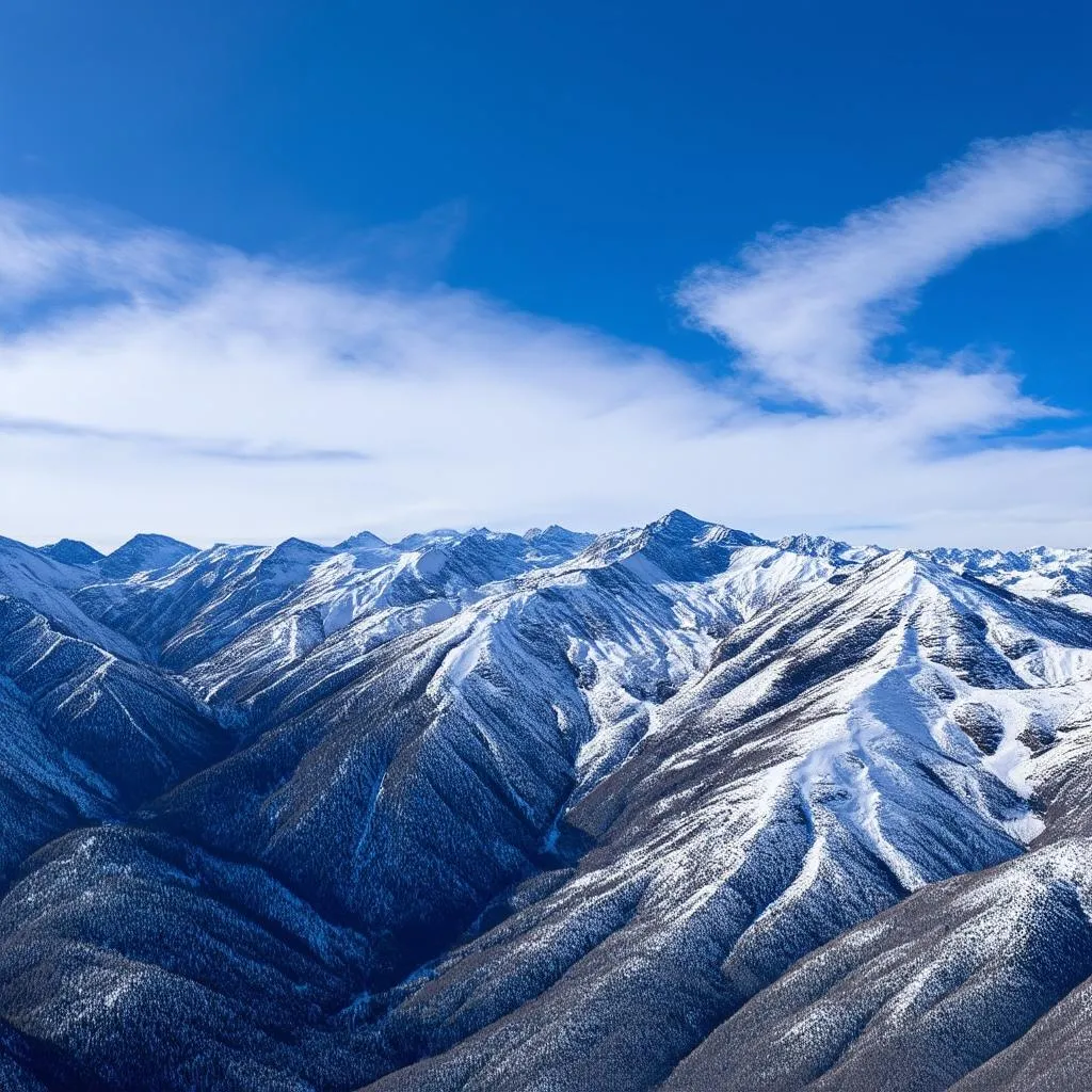 Snowy Mountain Landscape