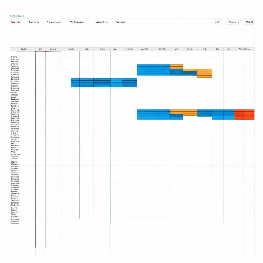 Sơ đồ Gantt cho dự án