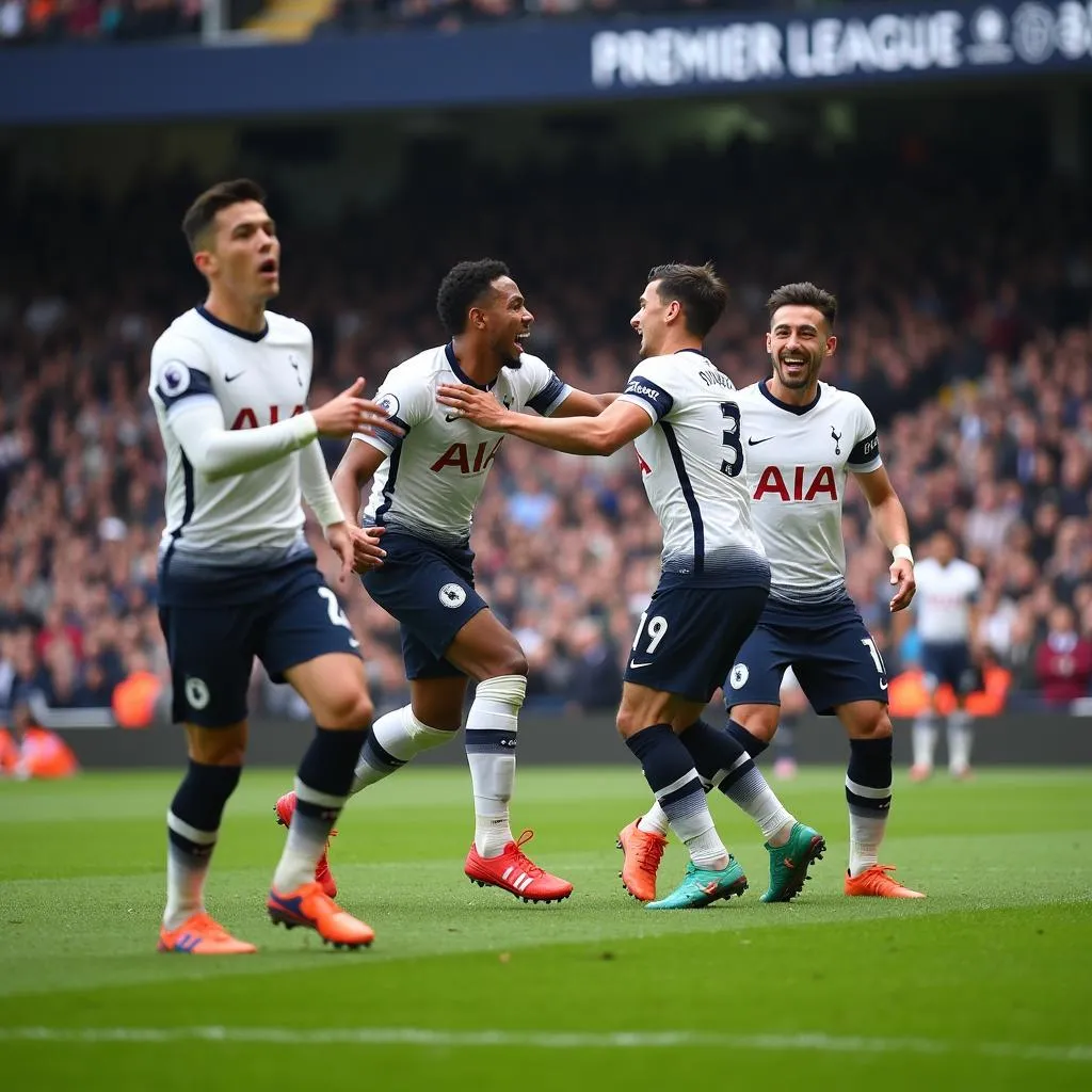 Son Heung-min ghi bàn trong màu áo Tottenham